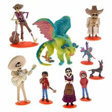 

9pcs)Model Miniatures For Coco Miguel Riveras Ernesto DeLa Hector Figurines Home Decoration Crafts Miniatures DIY Creative Doll