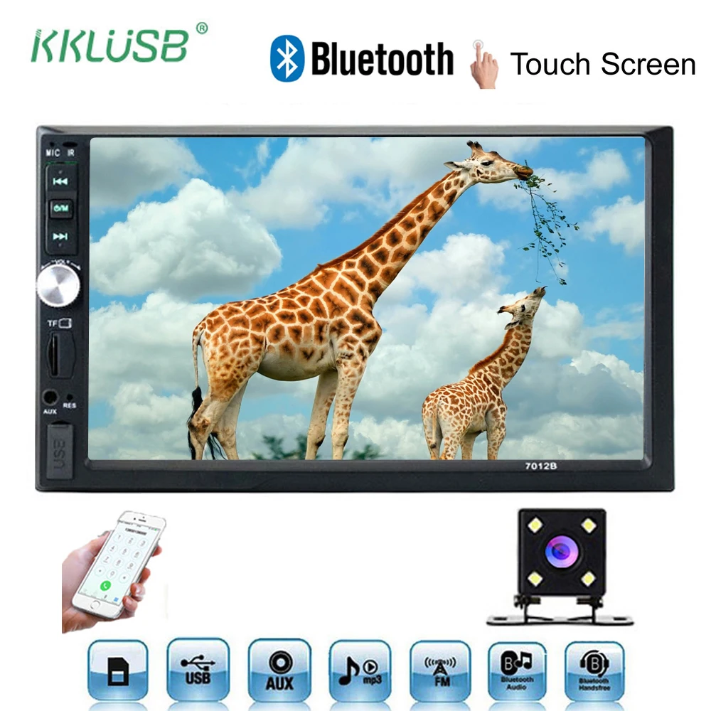 

2 din Radio Car Multimedia Player Autoradio 2din Stereo 7" Touch Screen Video MP5 Player Auto Radio Backup Camera