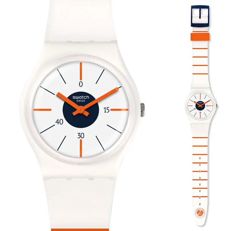 Часы Swatch классические цветные часы серии cipher кварцевые GZ318|Кварцевые часы| |