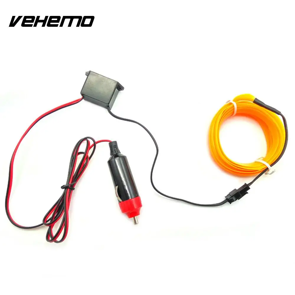 Vehemo 5 metros tira de luces de neón decoración tira de Luces de decoración de autopartes para partes interiores flexibles