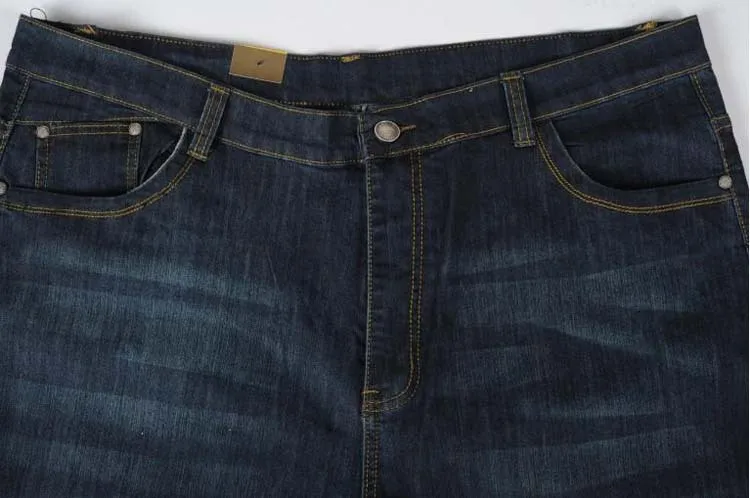 Для Мужчин's Джинсы для женщин эластичные джинсовые штаны Высокая Талия Повседневное черные джинсы-шаровары в стиле хип-хоп штаны свободного кроя большой размер 35-49