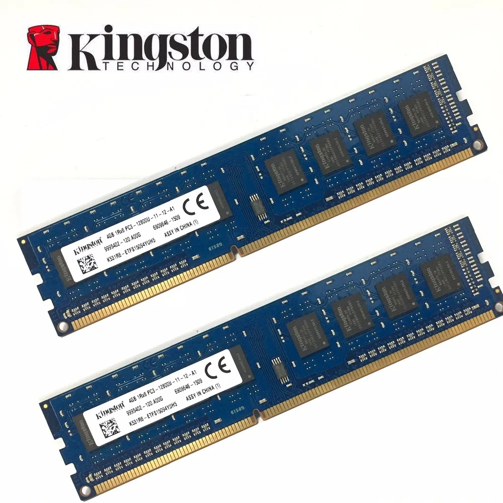 Kingsto настольная память 4 Гб DDR3 1600 МГц модуль 2X4 ГБ = 8 Гб 4x4 ГБ = 16 Гб ram ECC DDR3 12800 1600 ram чипсет kingston