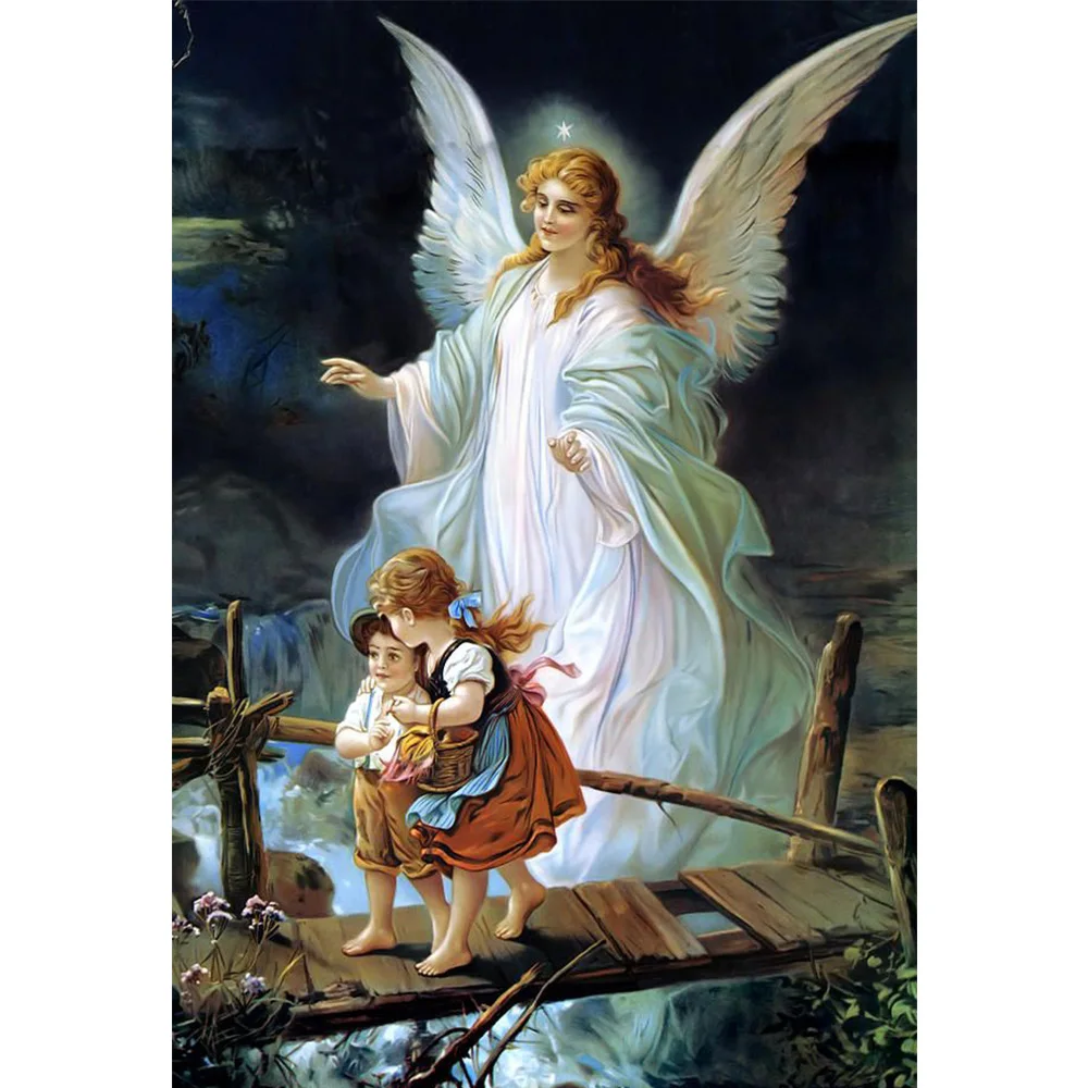 

5D DIY children and angel diamond painting cross stitch full diamonds embroidery religious pattern wall decoration crafts YZ144