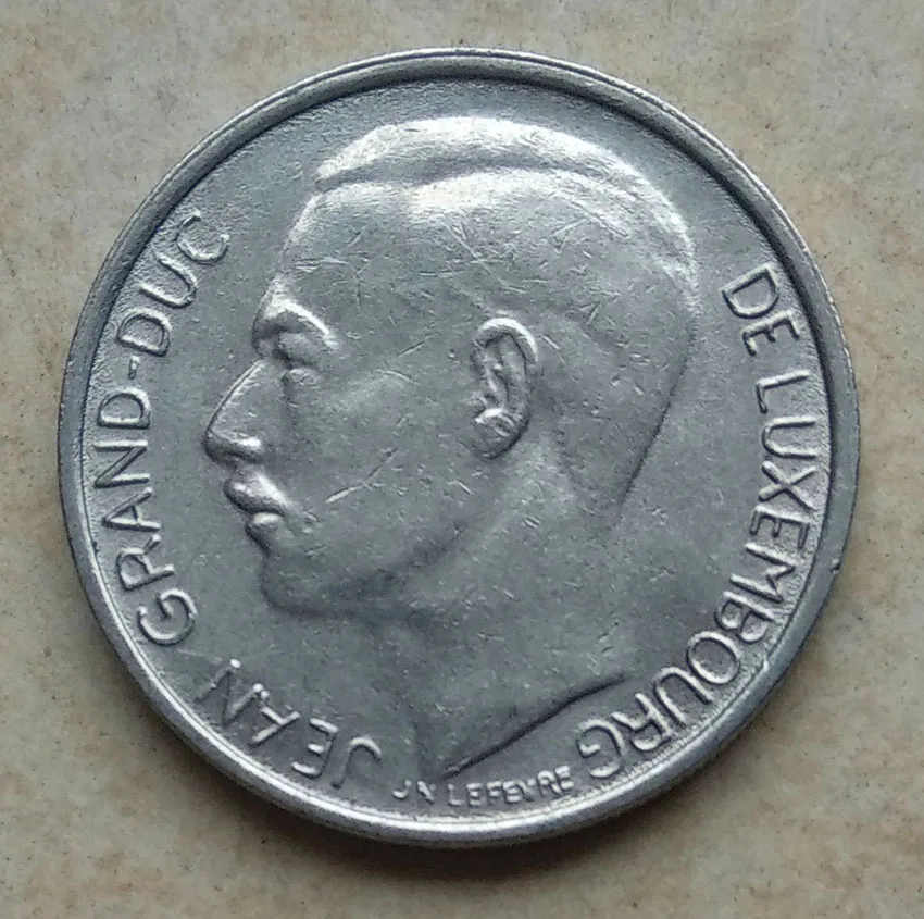 

21mm 1F Coin Of Luxembourg ,100% Real Genuine Comemorative Coin,Original Collection