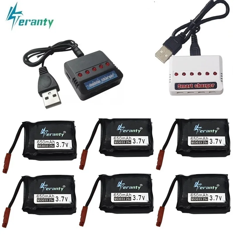 3 7 V 650MAh Lipo батарея для TOZO Q1012 Q9 зарядное устройство X8TW X8T RC Quadcopter Дрон запасные