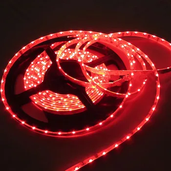 

5M 335SMD 60LED/M Side View Emitting Strip Light DC12V Side-emitting Flexible strip TV Stair Carbinet decor NON Waterproof-RED