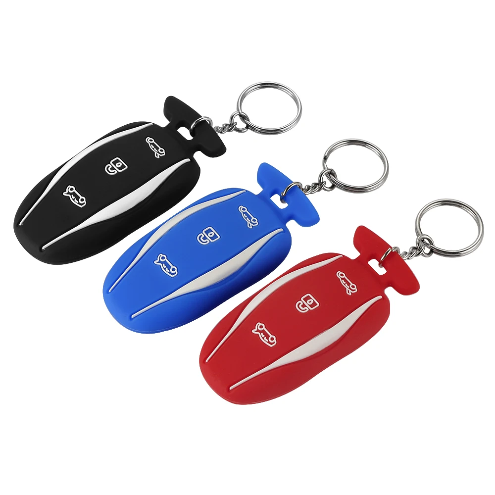 

Anti-drop Silica Gel Key Case Protected Holder For Tesla Model S 75D 90D Auto Remote Covers Shell Car Accessories Car-styling