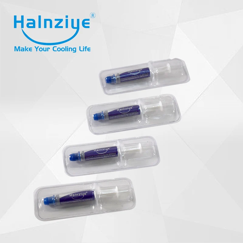 

100pcs/Lot! free shipping! 1g syringe with transparent cell gray silicone Thermal Paste conducting paste compound for CPU