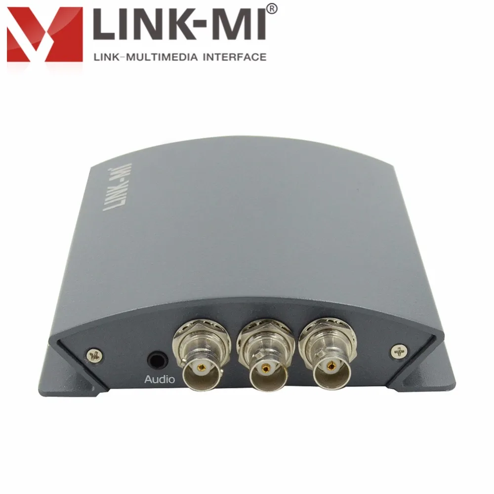 LINK-MI LM-PSY01 Professional SD/HD/3G SDI to YPbPr Converter Audio control DIP Switch BNC Connector input signal adaptively