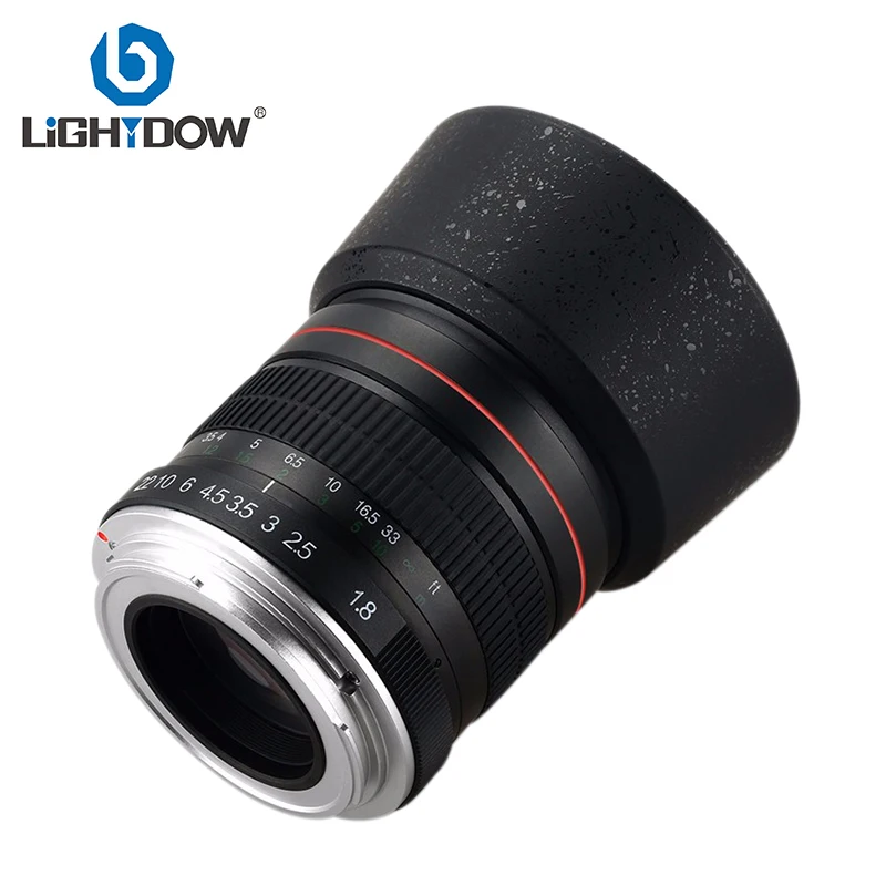 Lightdow 85 мм F1.8-F22 ручной фокус портретный объектив камеры для Canon EOS 550D 600D 700D 5D 6D 7D 60D DSLR камера s