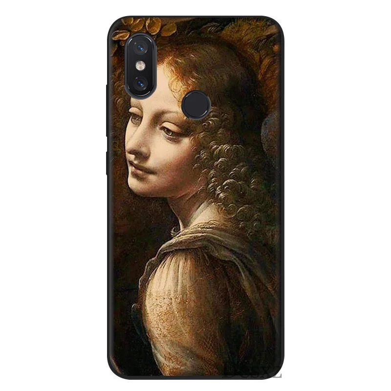 Итальянский чехол для телефона Leonardo Da Vinci с художественной росписью Xiaomi Mi 6 8 Lite A1 A2