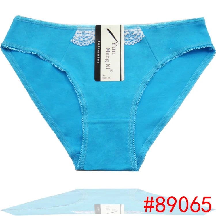 2016 New Lace Trim cotton boyshort girl panties lace lady brief