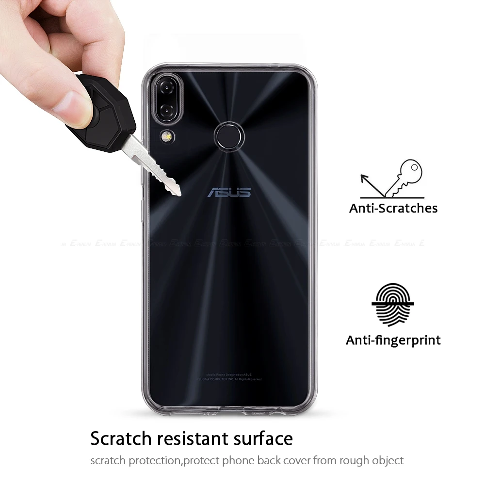 Силиконовый ультратонкий прозрачный мягкий полный чехол для Asus ZenFone 6 ZS630KL 5Z 5 ZS620KL