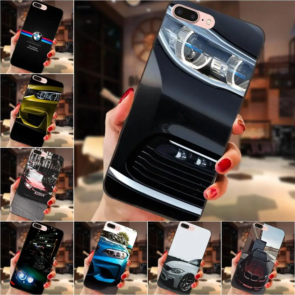 

For Xiaomi Redmi Note 2 3 4 4A 4X 5 5A 6 6A Plus Pro S2 Y2 Coque Cell Phone Case Shell Black TPU Bmw M Series