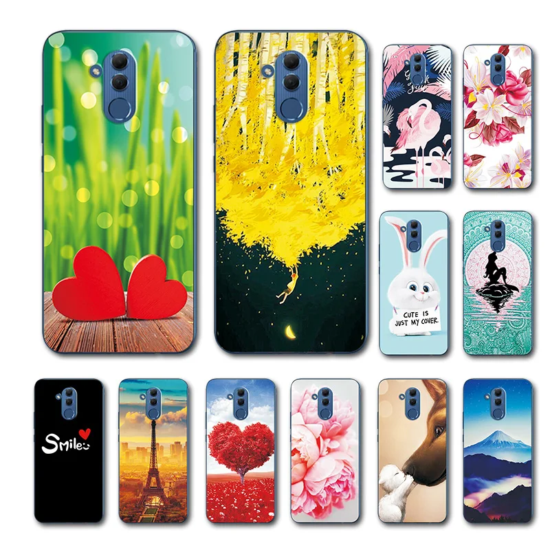 

For Huawei Mate 20 Lite Fundas Various Coque 6.3" Mate 20 Lite Soft Silicone Cartoon Case For Huawei Mate 20 Lite Case
