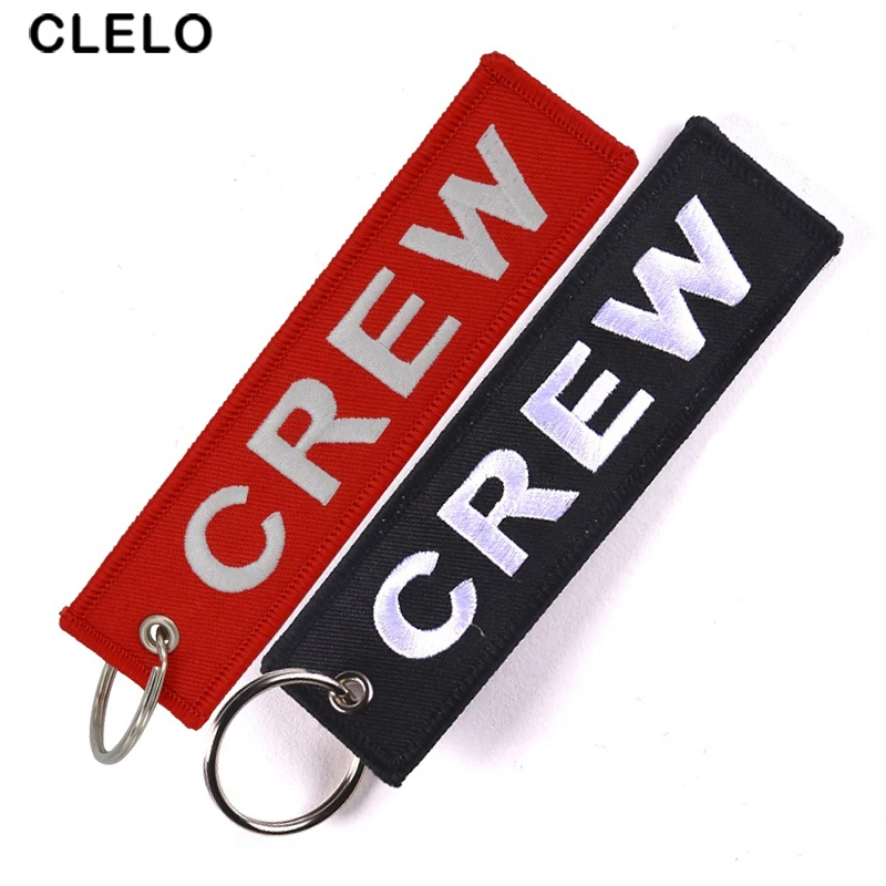 CLELO Luggage Tag Travel Accessories Embroidery Bag Tag Gift With key Ring key chain for Flight Crew Pilot Aviation Lover CLELO Luggage Tag Travel Accessories Embroidery Bag Tag Gift With key Ring key chain for Flight Crew Pilot Aviation Lover