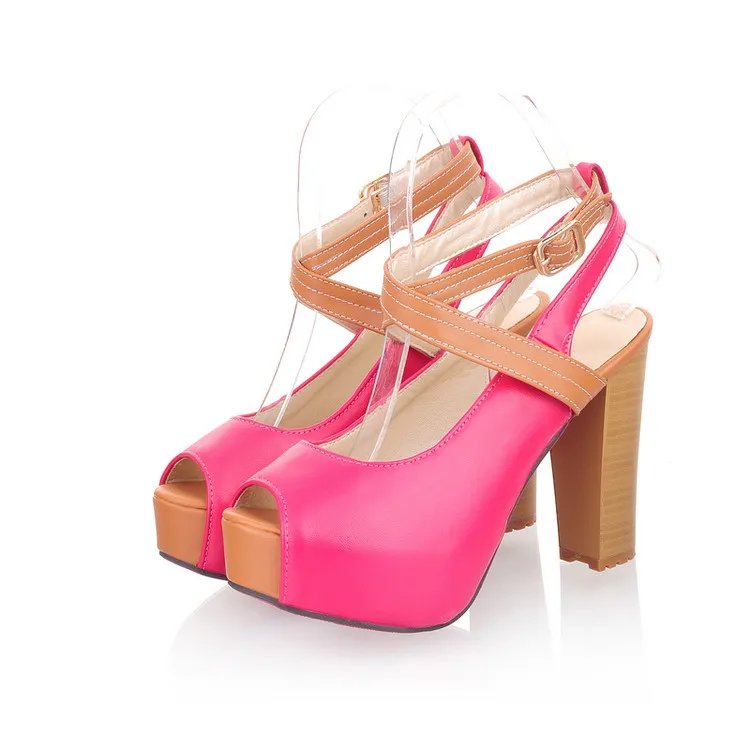 

2017 Real Gladiator Sandals Women Fashion Plus Big Size 34-43 Summer Style Women Shoes Bottom With Flops Sandals High Hells D31