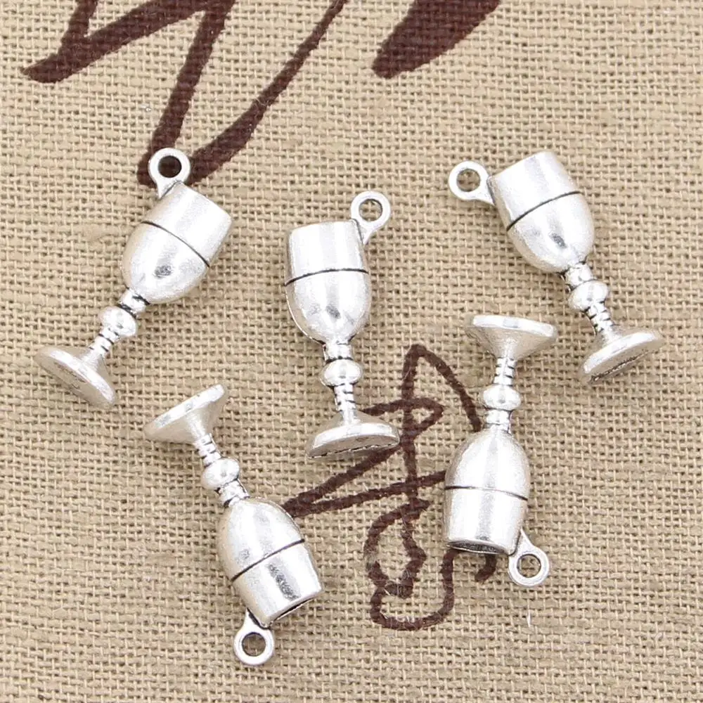 Подвески 20 шт. стакан для вина 20x7x5 мм|charm wine glass|charms jewelry makingmaking pendant |