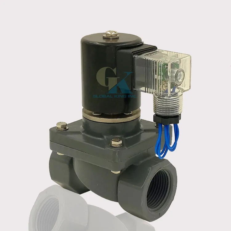 

G3/4" UPVC Anti Corrosion Acid Sewage water Electric Solenoid Valve NC 220V AC