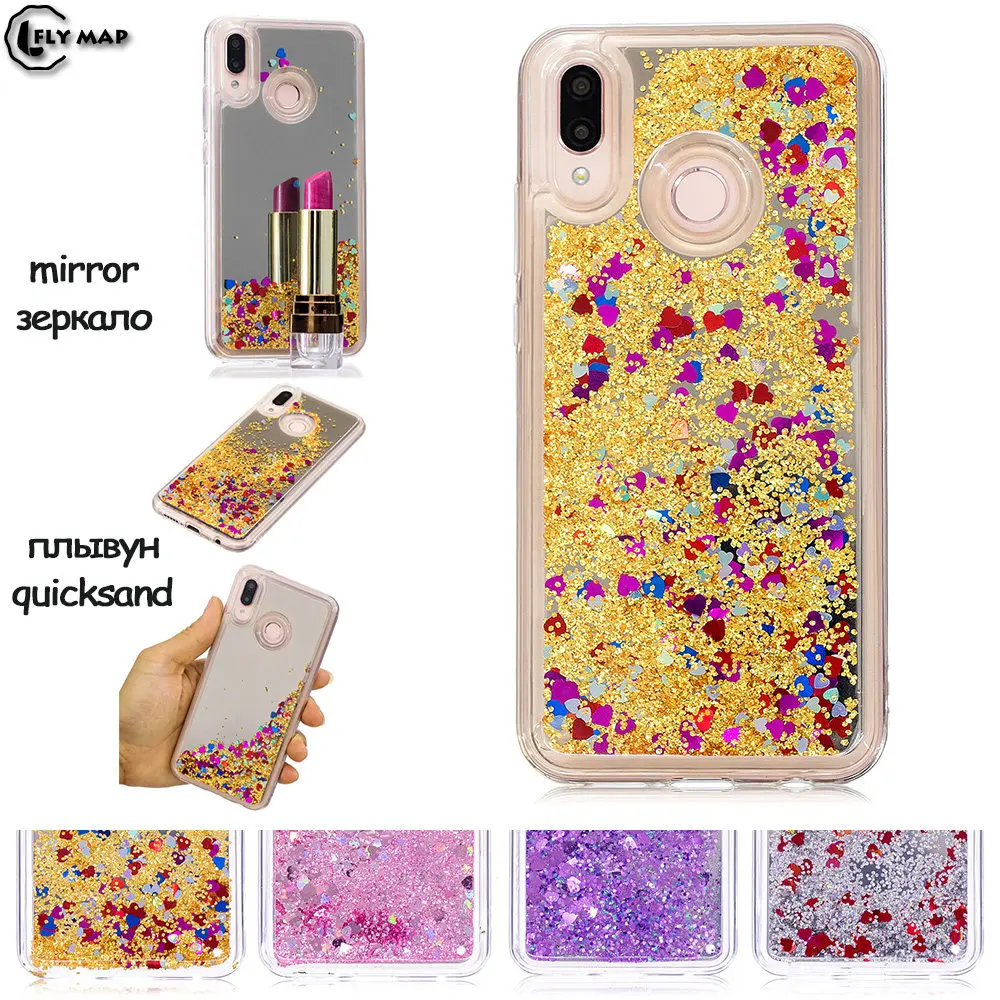 Mirror Flash Star Case For Huawei P20 Lite ANE-LX1 ANE-LX2 Liquid Quicksand Silicone Cover Nova 3E ANE Lx1 Lx2 L22 L23 AL00 |