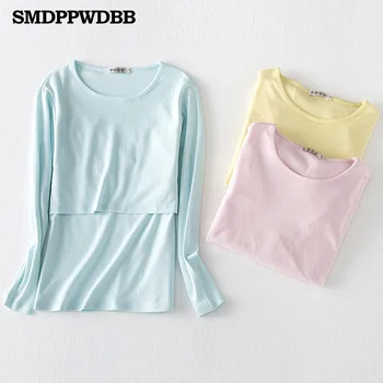 

SMDPPWDBB Maternity Nursing Tops Breast Feeding Tops Tees Maxi Nursing Clothes Pregnant Women Plus Size Breastfeeding T-shirt