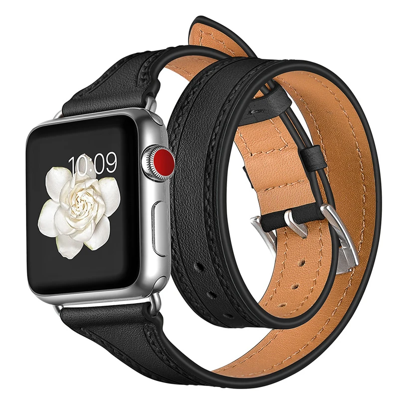 Ремешок из натуральной кожи для Apple watch iWatch band 42 мм 38 correas series 3 2 1|Ремешки часов| |