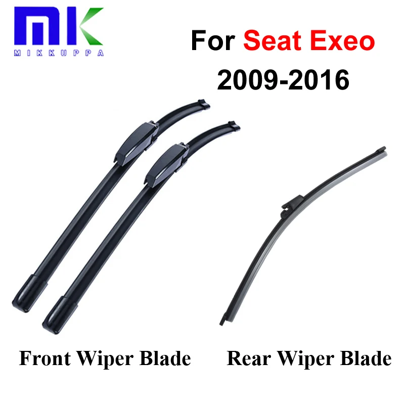 Front & Rear Wiper Blade For Seat Exeo 2009 2010 2011 2012 2013 2014 ...