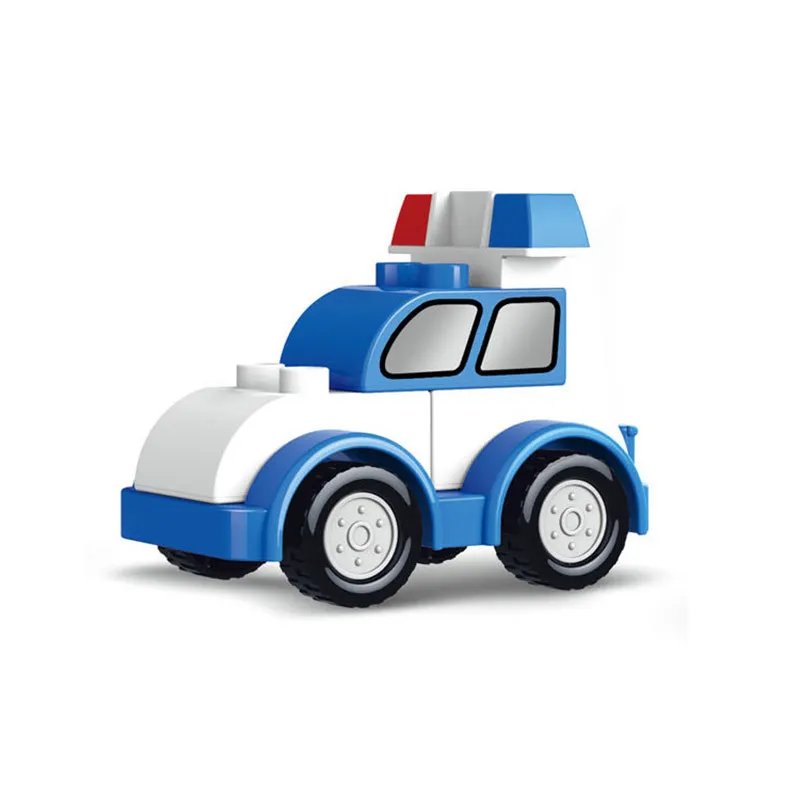 Одиночная распродажа больших размеров diy полицейские машины совместимы с L бренд Duploed части строительные блоки Развивающие игрушки для детей - Цвет: Y1674