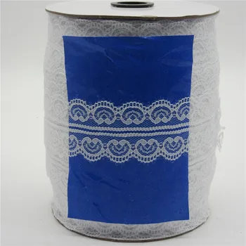 

Wholesale 200 Yard/Roll Lace Ribbon Tape 45MM Wide Trim DIY Handicrafts Embroidered Net Cord For Sewing african lace fabric