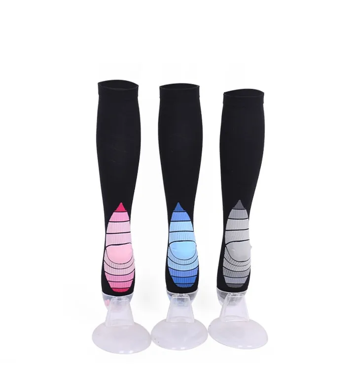 9 Compression Socks For Men & Women (20-30 mmhg) Best Stockings Running Fit Breathable Long Socks For Male Travel Boost Stamina