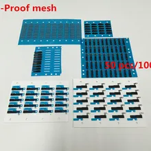 50 шт. и 100 шт./лот резиновые пылезащитные сетка Наклейки для iphone 4 4S SE 5 5S 5C 6 6 S 7 8+ плюс наушник Динамик aniti пыли сетки