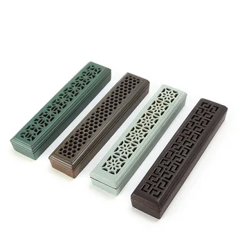 

Bamboo Incense Burner Incense Stick Holder Drawer Joss-stick Box Hollow Aromatherapy Zen Lying Censer Home Office Teahouse G $