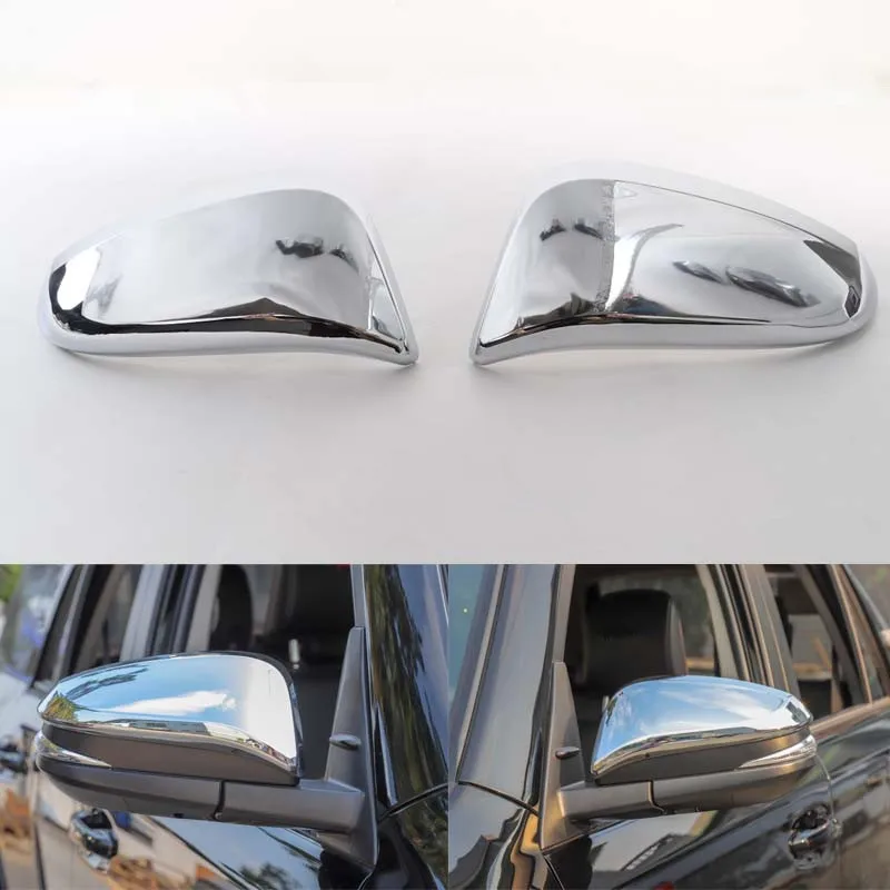

Fit For Toyota 4Runner 2017 Up Car Accessories Side Door Rear View Mirror Cover Shell Housing ABS Exterior Car Styling 2Pcs