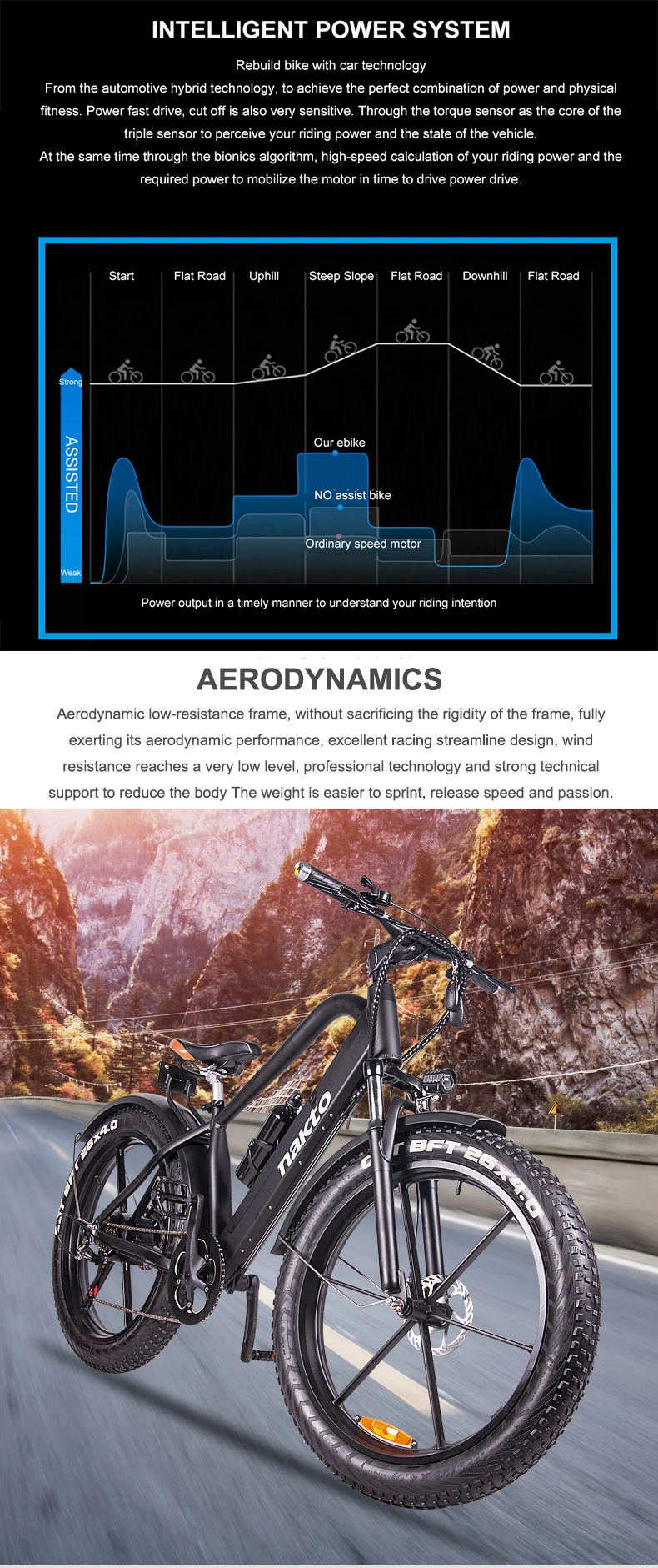 26 дюймов Электрический горный велосипед fat ebike 48V400W мотор ebike Скрытая литиевая батарея электрический Снежный велосипед