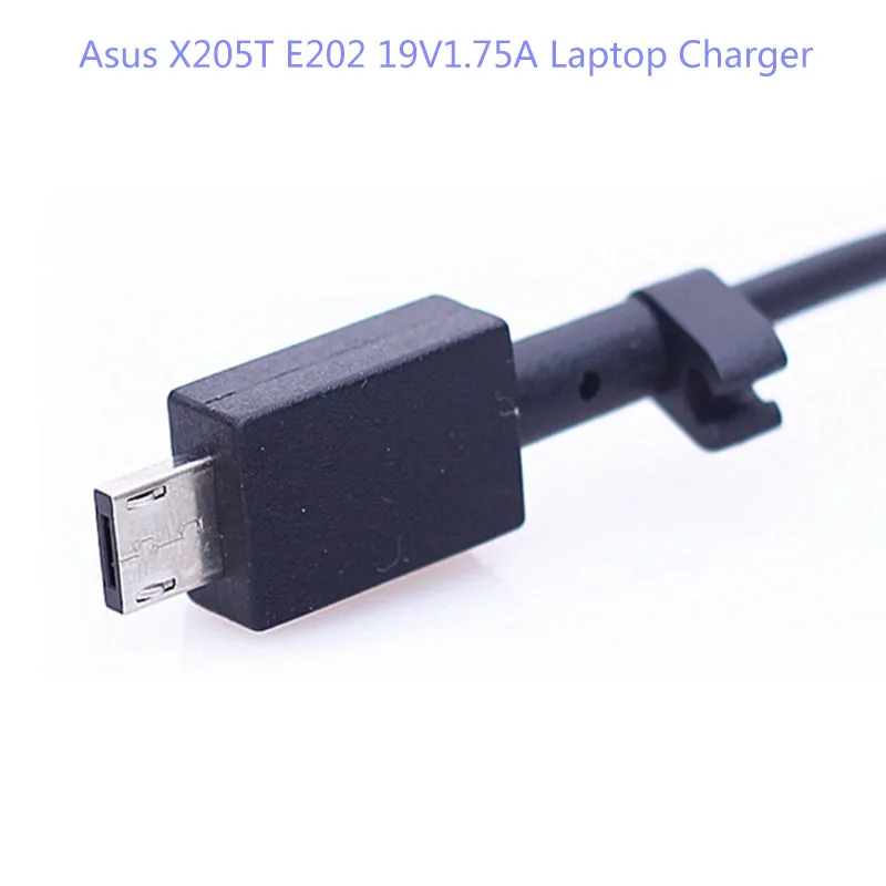 19V 1.75A 33 Вт AC Мощность адаптер ноутбука Зарядное устройство для Asus EeeBook X205T X205TA E200HA E202 E202SA E205 E205SA F205TA