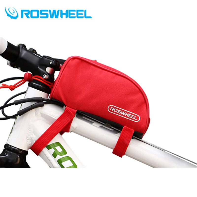 ROSWHEEL 600D полиэстер Открытый MTB дорожный велосипед велосипедная рамка велосипеда Паньер Передняя верхняя труба пакет 1Л велосипед Луч седло сумка