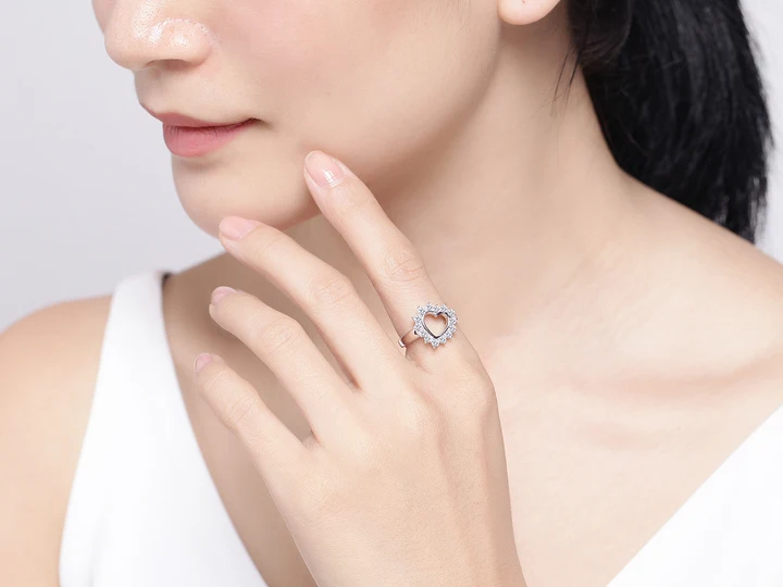 720 Heart ring model