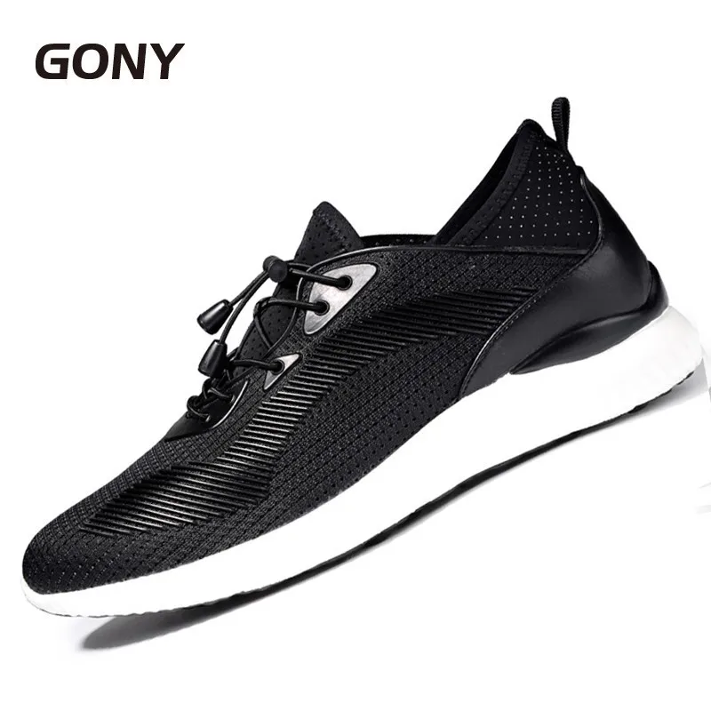 Fashion Comfortable Lightweight Casual Mesh Sport Shoes with Hidden Insole Height Increase 6 CM Elevator Sneakers for Men |