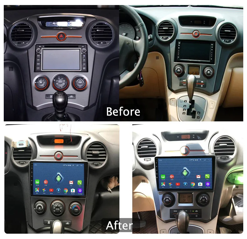 Clearance 4G Lte All Netcom 9 inch android 8.0 car dvd player for kia Carens 2007-2011 audio radio gps navigation system 2