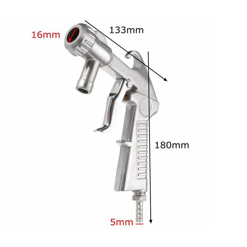 Sandblaster Feed Blast Spray Gun Sandblasting Gun Abrasive Tool Ceramic Nozzles Tips Kit Pneumatic Tools 5