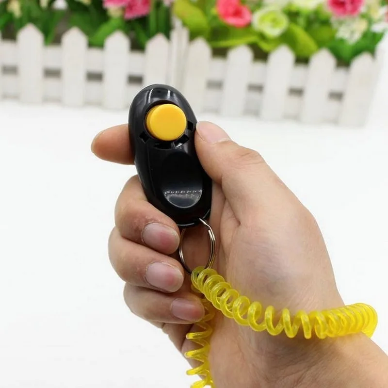 Universal Remote Portable Animal Dog Button Clicker Sound Trainer Pet Training Tool Control Wrist Band Accessory