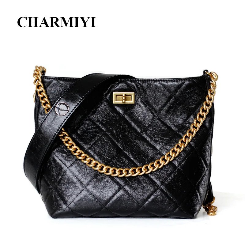 

CHARMIYI Luxury Women Leather Handbags Women Bucket Bag Casual Female Crossbody Bags Brand Ladies Shoulder Bags Bolsos feminina