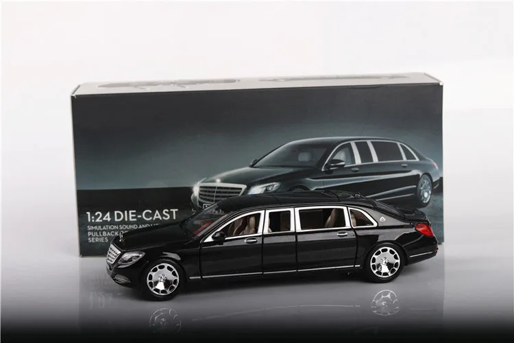 1:24 Diecasts& игрушечные транспортные средства Maybach S600 удлиненная модель автомобиля коллекция автомобиля игрушки для мальчика Детский подарок brinquedos