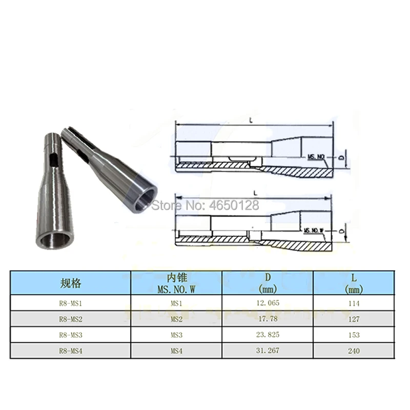 R8 хвостовик к MT1 MT2 MT3 R8 оправка для сверлильного патрона конус адаптер рукав