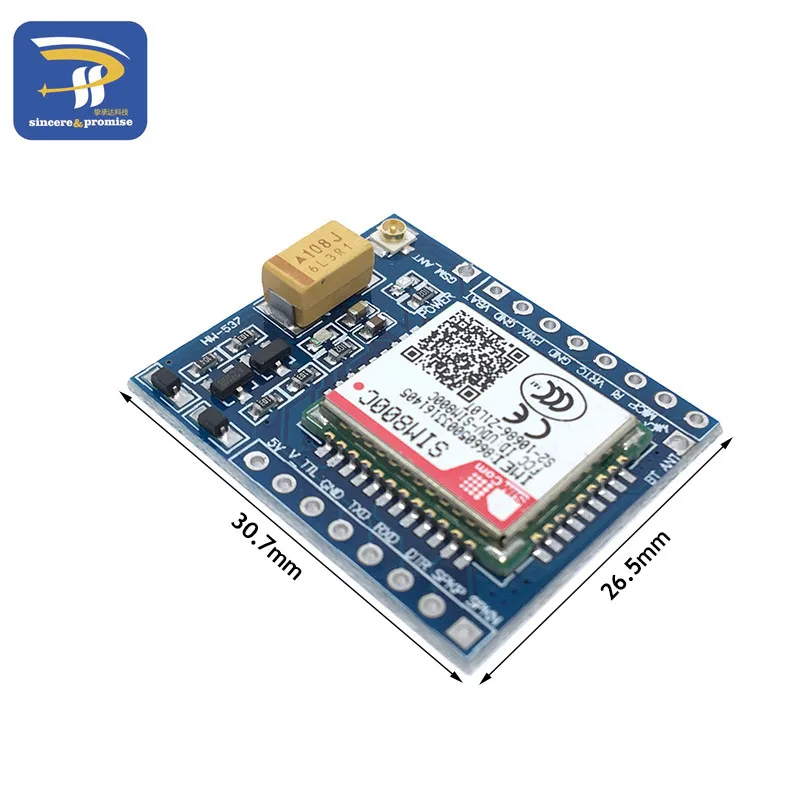 SIM800C GSM GPRS модуль 5 В/3,3 в ttl макетная плата IPEX с Bluetooth и TTS для Arduino STM32 C51