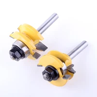 כלים לעיבוד עץ 2 Rail Bit ו נתב Stile Bit Set - 8" קאטר שֶׁגֶם חותך בסכין הדלת Shank 25.4mmH נגרות עבור כלים לעיבוד עץ (5)