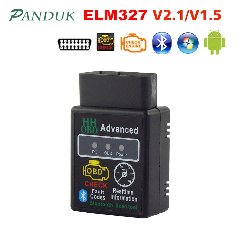 Автомобильный диагностический сканер PANDUK Obd2 ELM327 V1.5 Bluetooth OBD2 для