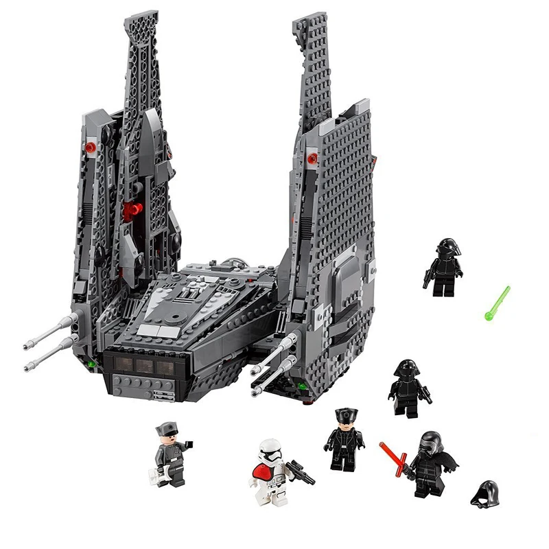

Star Wars Kylo Ren Command Shuttle Model Building Blocks Toys with Character Figures Compatible with LEGOings