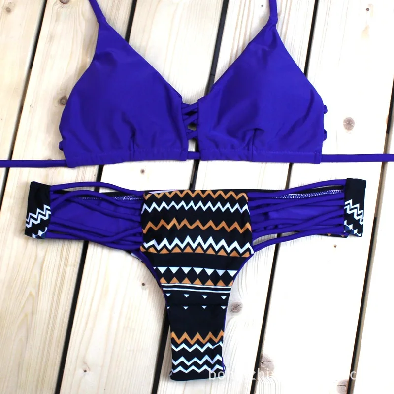 

Sexy Bikinis Women Swimwear Beach Bathing Suit Bikini Set Halter 2018 Bandage Swimsuits