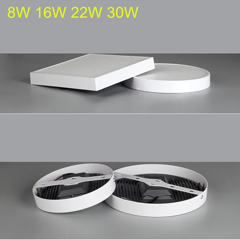

LED Ceiling light Square/Round 8W 16W 22W 30W Ceiling lamp Surface mount lamp for The kitchen/bedroom/Foyer/Bathroom/living room